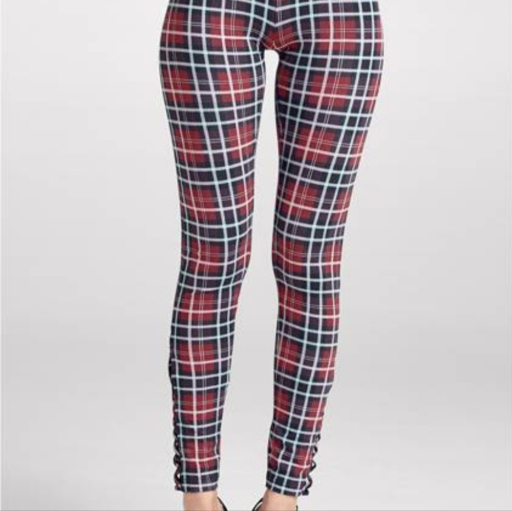 Plaid leggings
